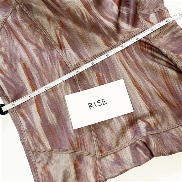 Prana Electa Leggings II Small pocket neutral print high rise outdoor activewear - Picture 11 of 13